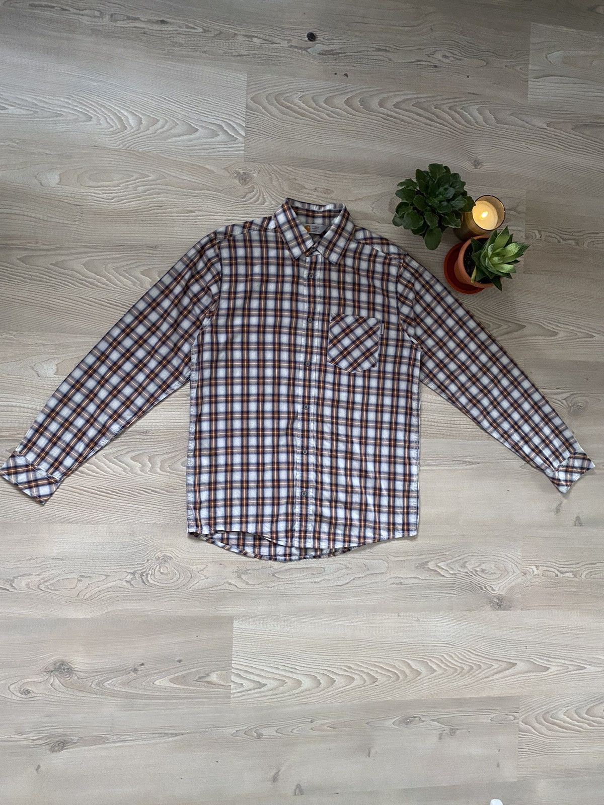 Carhartt Carhartt Vintage Flannel T shirt Size US S / EU 44-46 / 1 - 1 Thumbnail