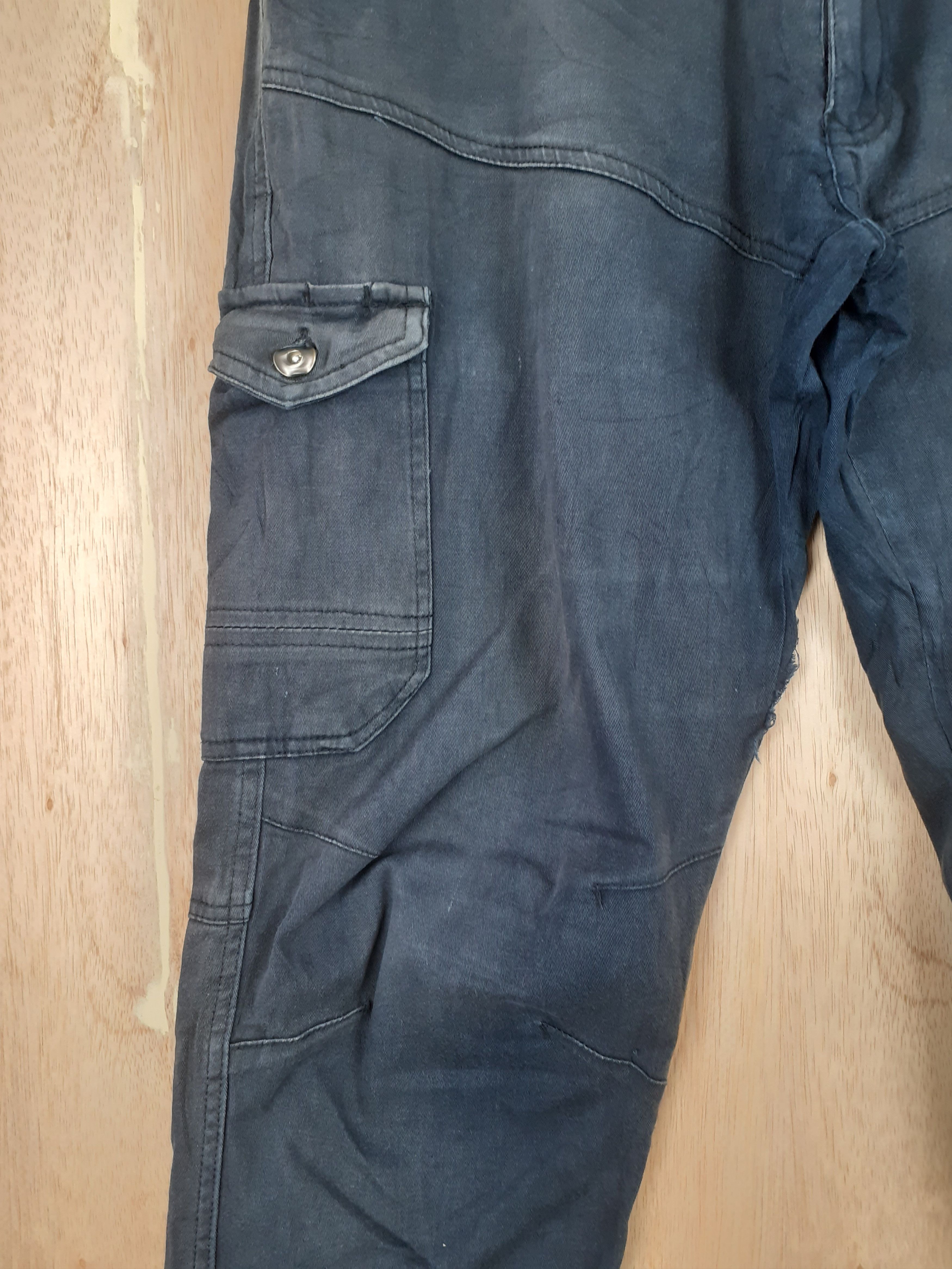 Faded Glory × Japanese Brand Jogger Stretch faded multipocket dark blue pants #S232 Size US 32 / EU 48 - 7 Thumbnail