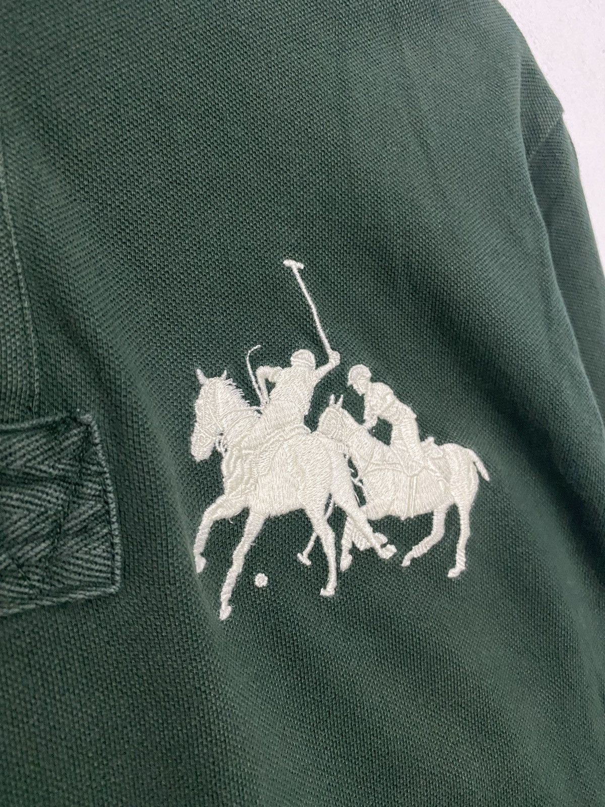Polo Ralph Lauren Polo Ralph Lauren Long Sleeves Polo Tee Green Size US S / EU 44-46 / 1 - 4 Thumbnail