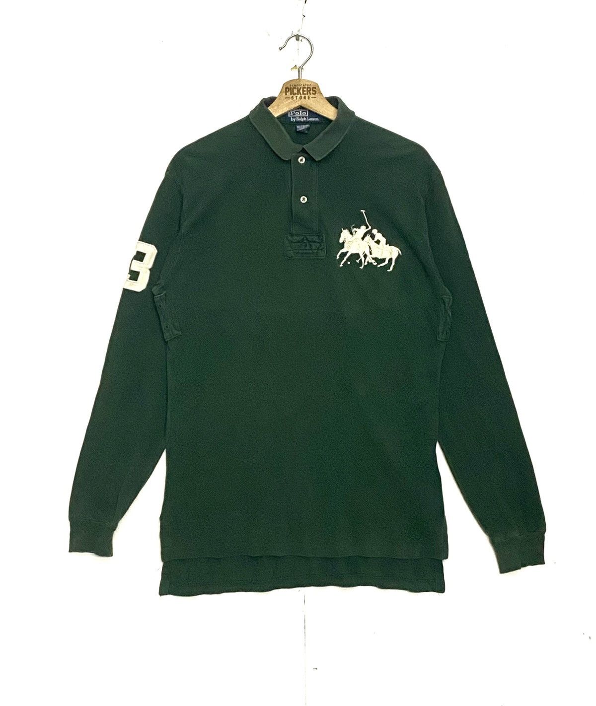 Polo Ralph Lauren Polo Ralph Lauren Long Sleeves Polo Tee Green Size US S / EU 44-46 / 1 - 1 Thumbnail