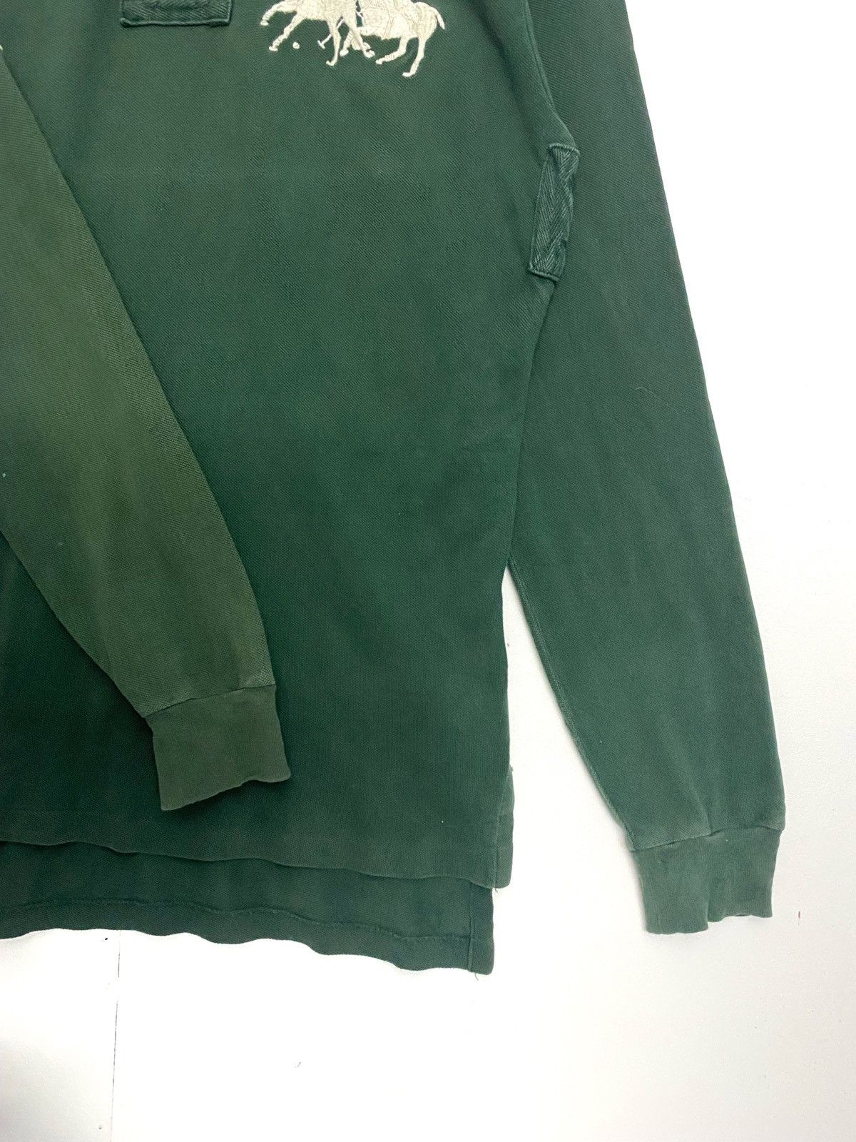 Polo Ralph Lauren Polo Ralph Lauren Long Sleeves Polo Tee Green Size US S / EU 44-46 / 1 - 6 Thumbnail