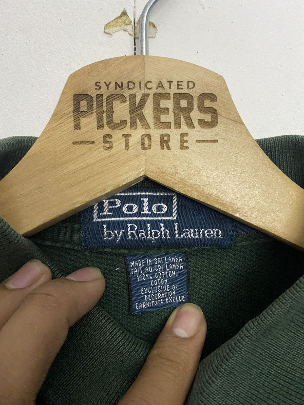 Polo Ralph Lauren Polo Ralph Lauren Long Sleeves Polo Tee Green Size US S / EU 44-46 / 1 - 7 Thumbnail