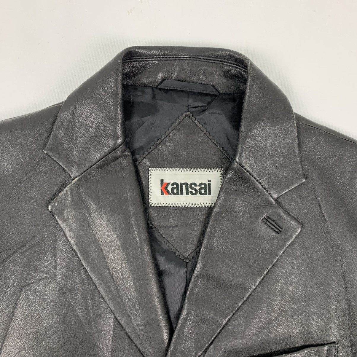 Japanese Brand Vintage Kansai Yamamoto Japanese Brand Leather Coats Size US M / EU 48-50 / 2 - 4 Thumbnail