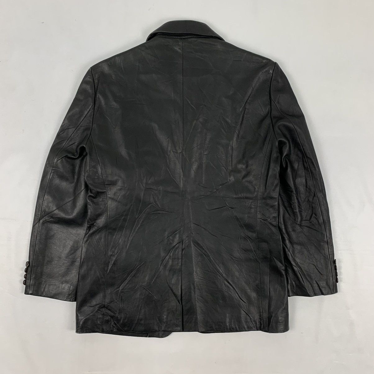 Japanese Brand Vintage Kansai Yamamoto Japanese Brand Leather Coats Size US M / EU 48-50 / 2 - 6 Thumbnail