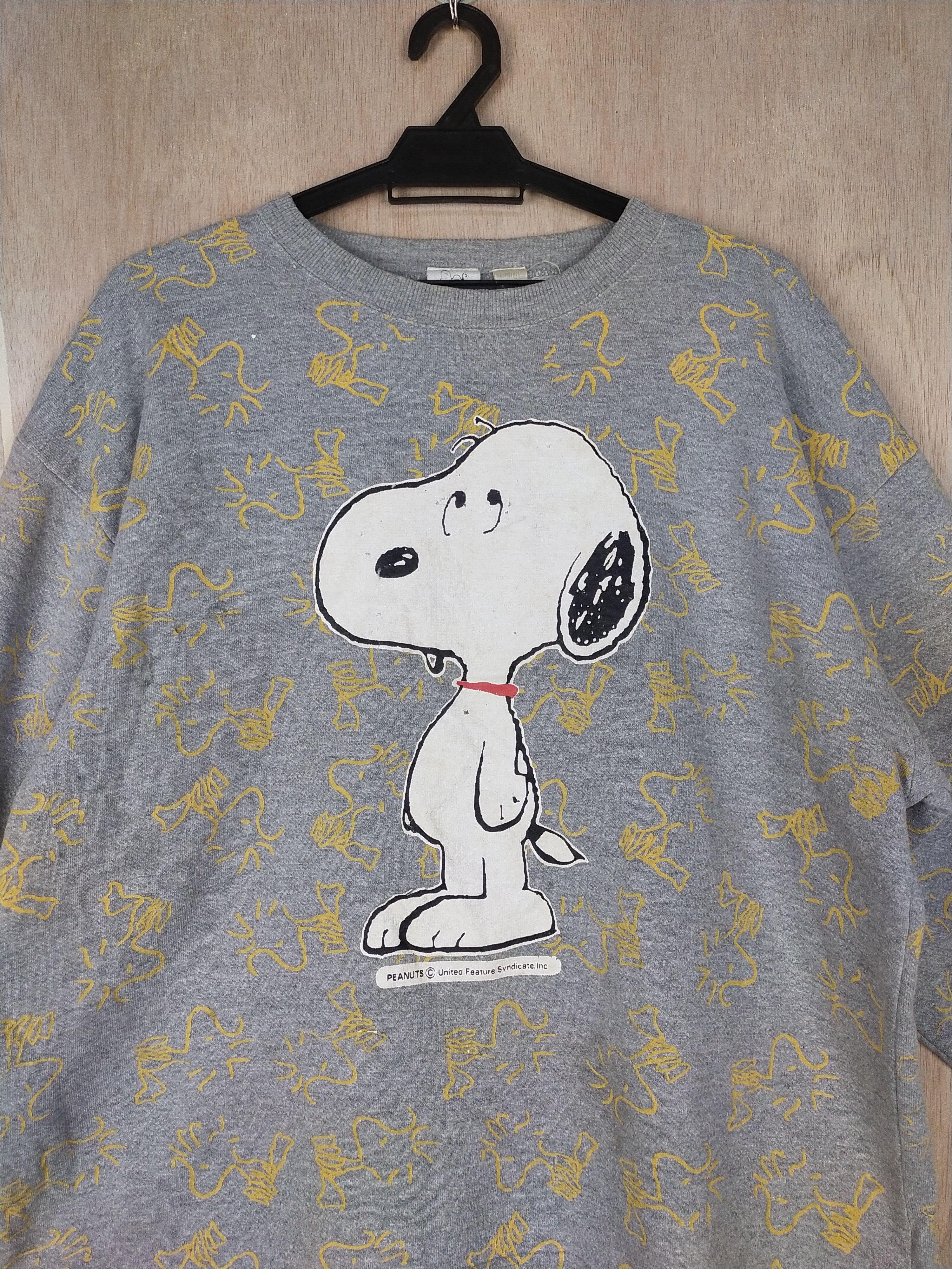 Peanuts DL Peanuts movie cartoon vintage fullprint sweaters #2773 Size US L / EU 52-54 / 3 - 2 Thumbnail