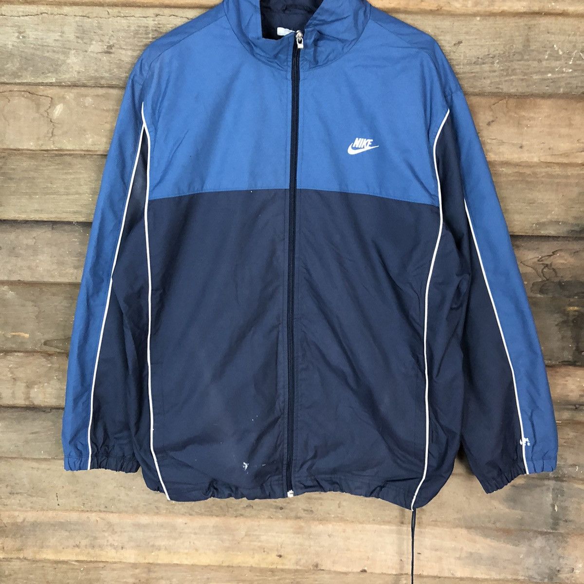 Nike Nike Blue windbreaker sport Jacket #2826 Size US XL / EU 56 / 4 - 3 Thumbnail