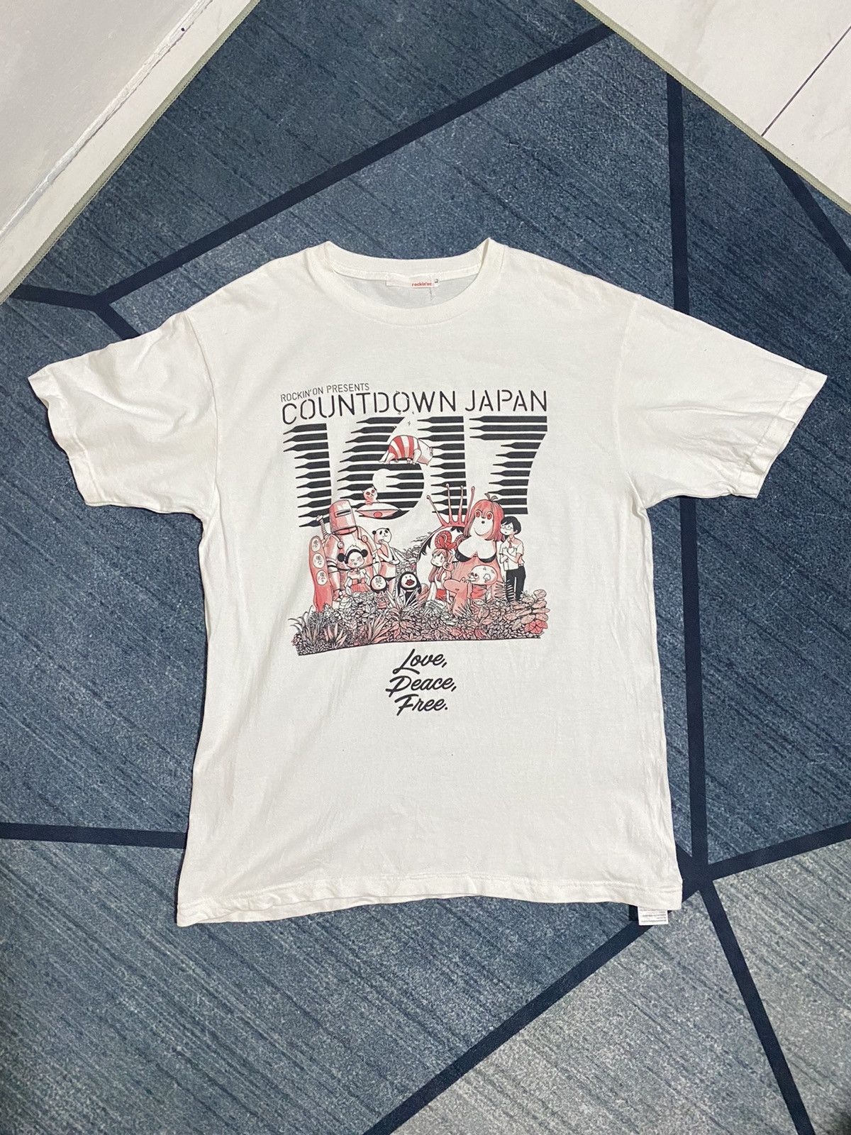 Band Tees × Japanese Brand Japanese Festival Tee Countdown 16/17 White Large Size US L / EU 52-54 / 3 - 1 Thumbnail