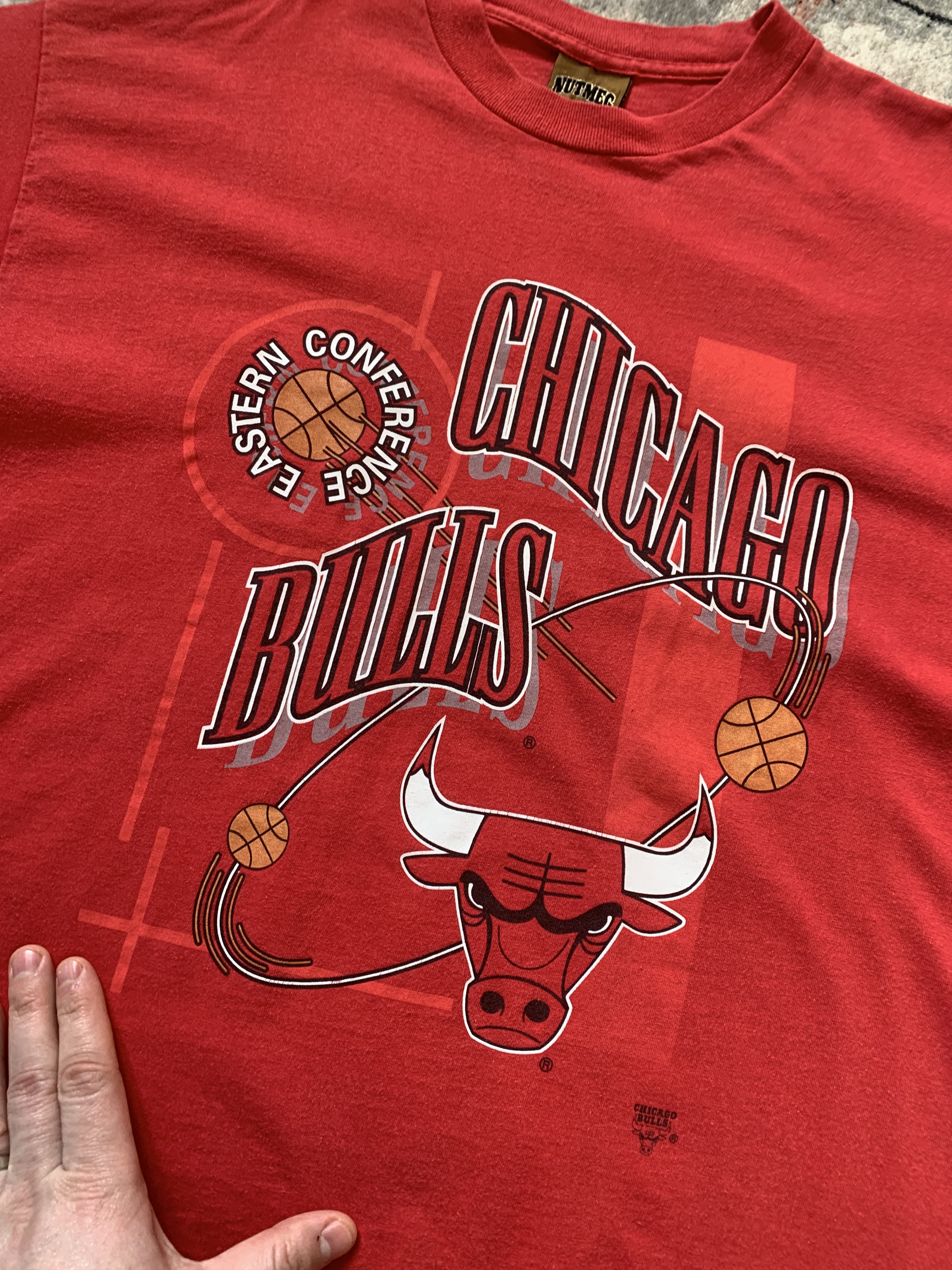 NBA Chicago Bulls Nutmeg Made In USA Vintage T-Shirt Size US XL / EU 56 / 4 - 6 Thumbnail