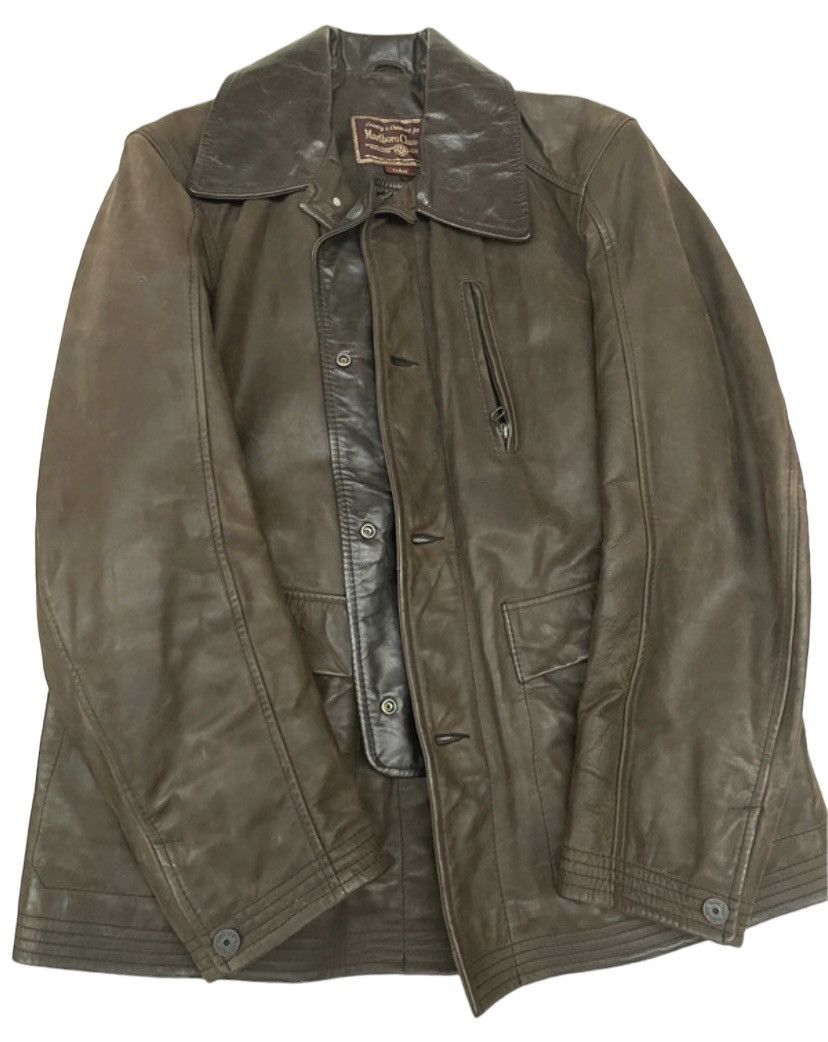 Marlboro classic leather jacket 90's
