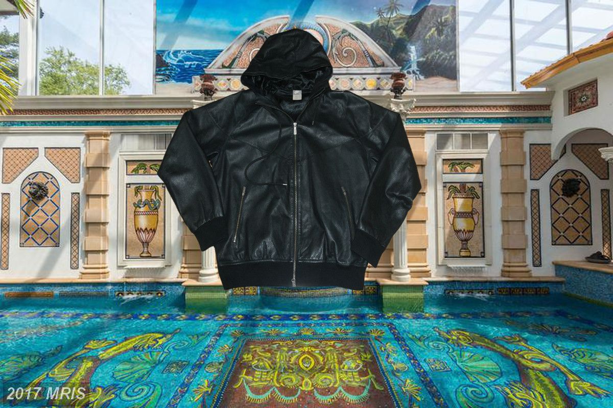 nike leather jacket