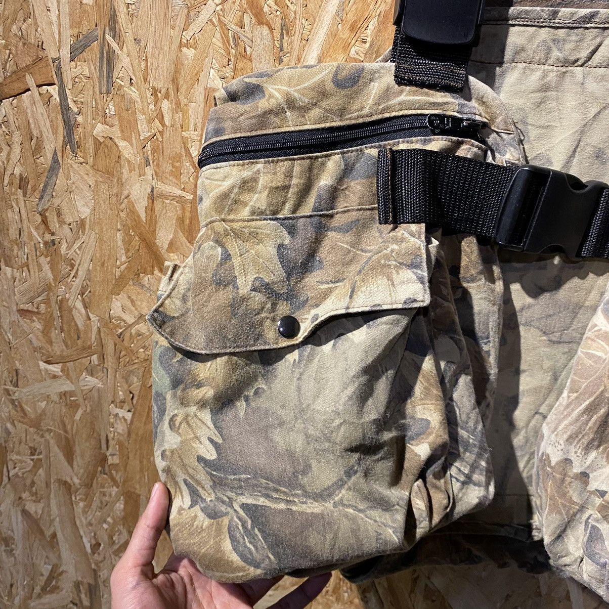 Vintage × Woolrich Woolen Mills VINTAGE RARE‼️Woolrich Rugged Outdoorwear Camo Multi Pockets Size US XL / EU 56 / 4 - 6 Thumbnail