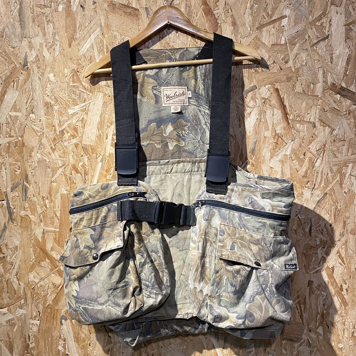 Vintage × Woolrich Woolen Mills VINTAGE RARE‼️Woolrich Rugged Outdoorwear Camo Multi Pockets Size US XL / EU 56 / 4 - 1 Thumbnail