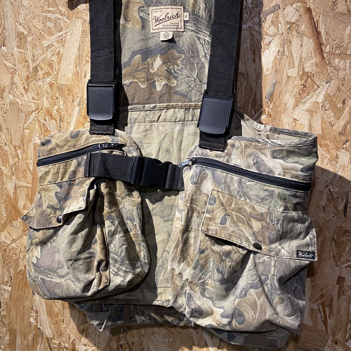 Vintage × Woolrich Woolen Mills VINTAGE RARE‼️Woolrich Rugged Outdoorwear Camo Multi Pockets Size US XL / EU 56 / 4 - 3 Thumbnail