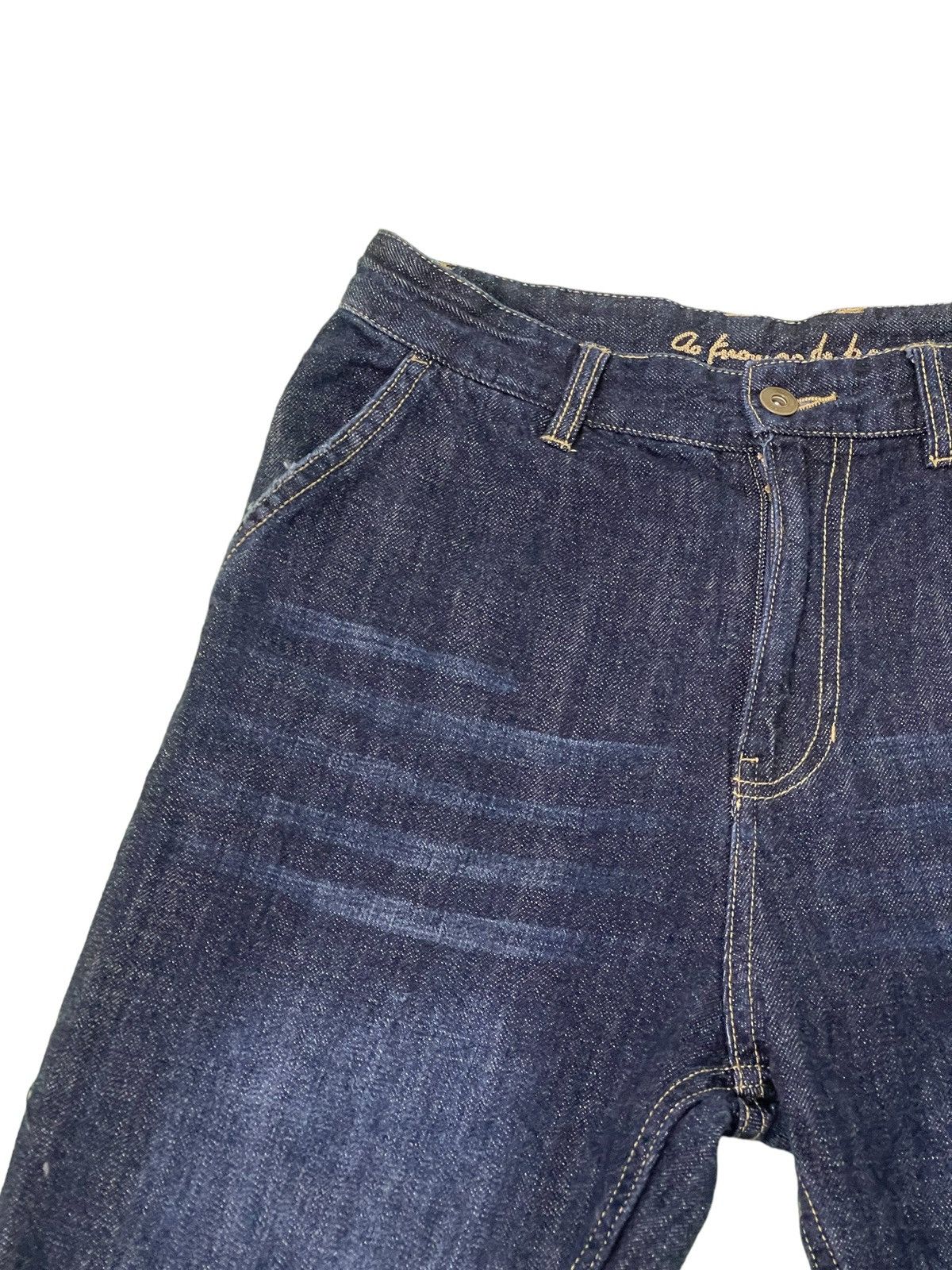 Japanese Brand Patchwork Boro Jeans As Know As De Base Tapered Baggy 36🟦 Size US 30 / EU 46 - 17 Thumbnail
