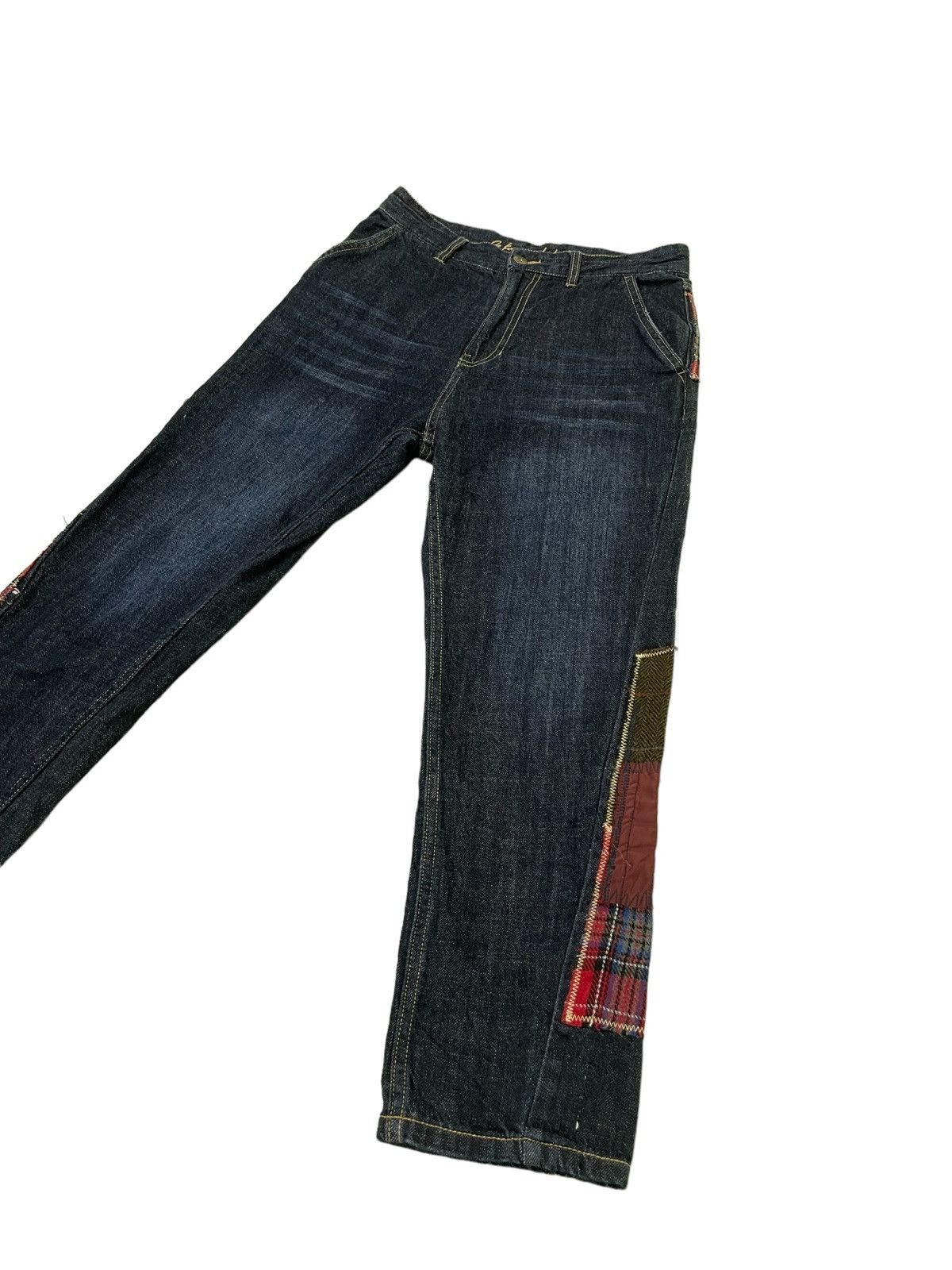 Japanese Brand Patchwork Boro Jeans As Know As De Base Tapered Baggy 36🟦 Size US 30 / EU 46 - 12 Thumbnail
