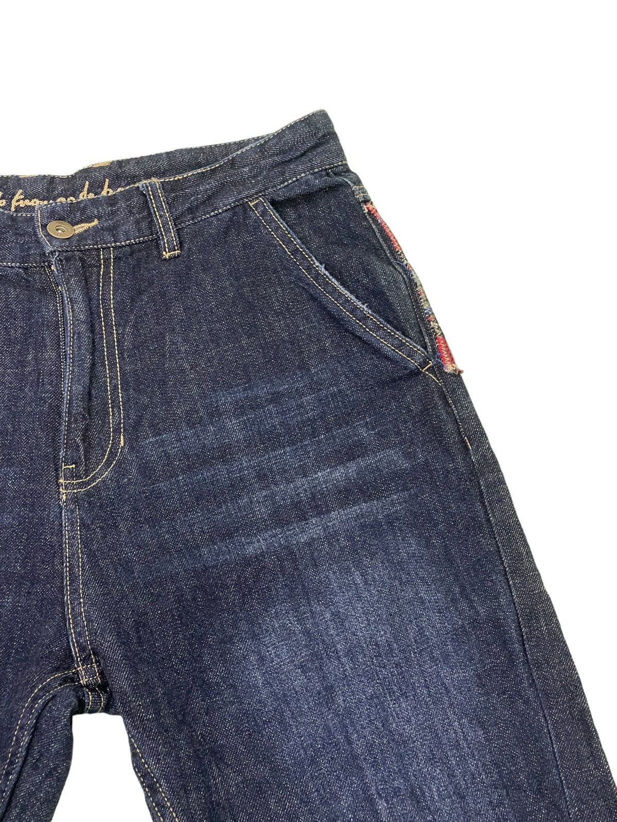 Japanese Brand Patchwork Boro Jeans As Know As De Base Tapered Baggy 36🟦 Size US 30 / EU 46 - 18 Thumbnail