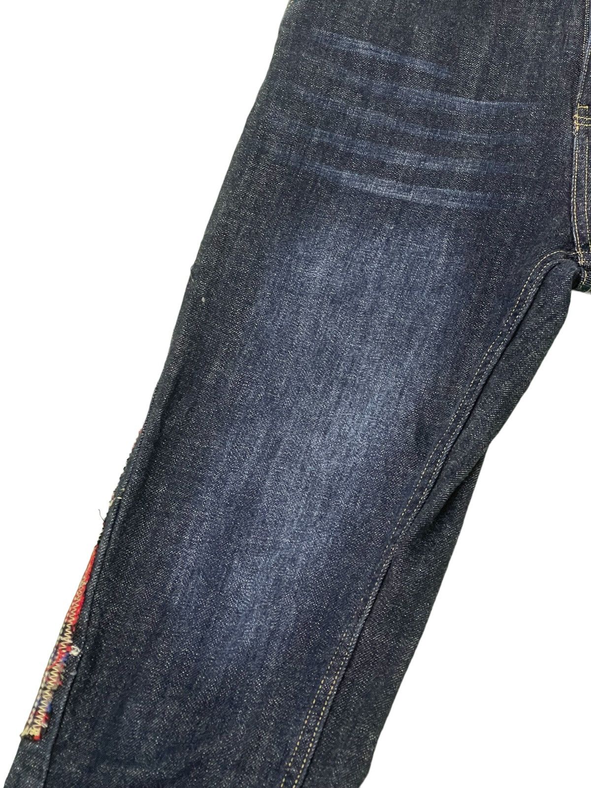 Japanese Brand Patchwork Boro Jeans As Know As De Base Tapered Baggy 36🟦 Size US 30 / EU 46 - 15 Thumbnail
