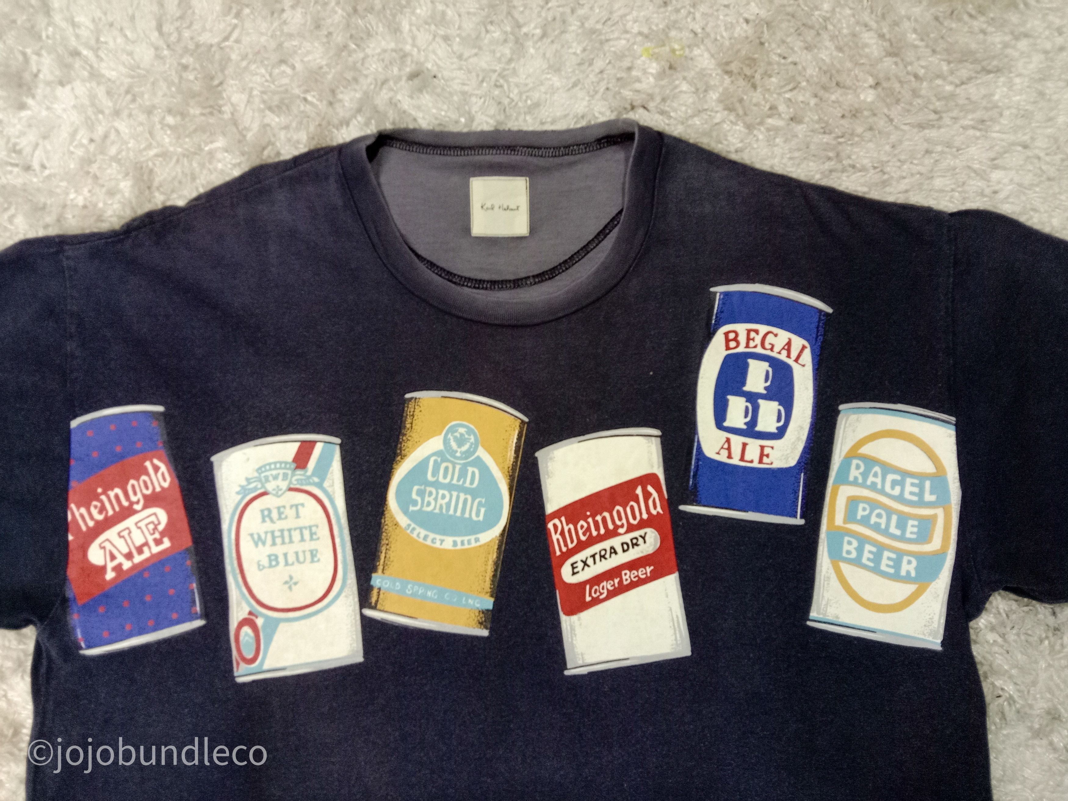 Karl Helmut Beer print designer shirt Size US L / EU 52-54 / 3 - 2 Thumbnail