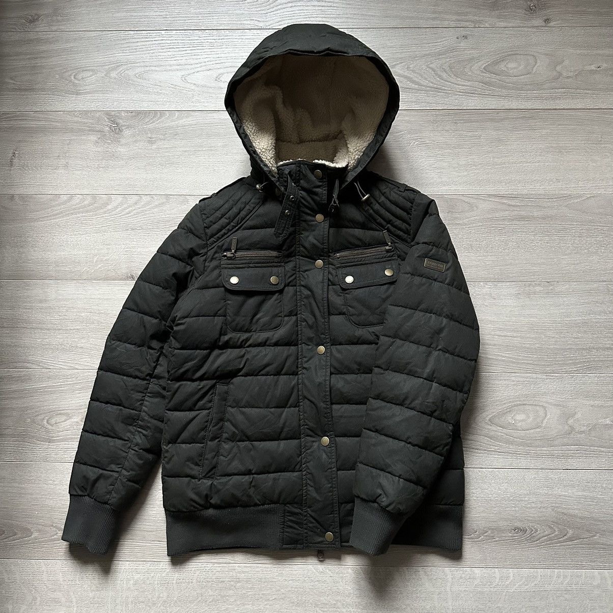 Barbour International Wax Barbour Fibre Down Womens Size:14