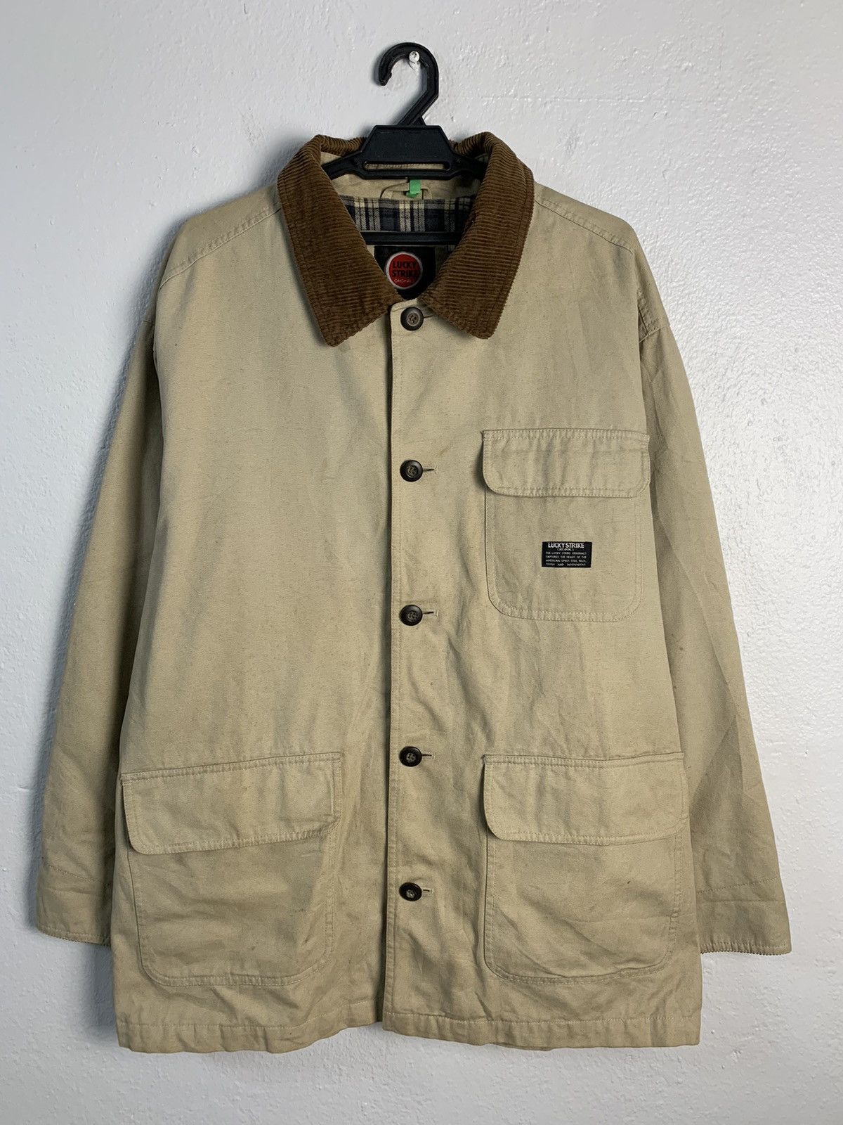 Japanese Brand Lucky Strike Worker Detroit Chore Jacket Size US L / EU 52-54 / 3 - 1 Thumbnail