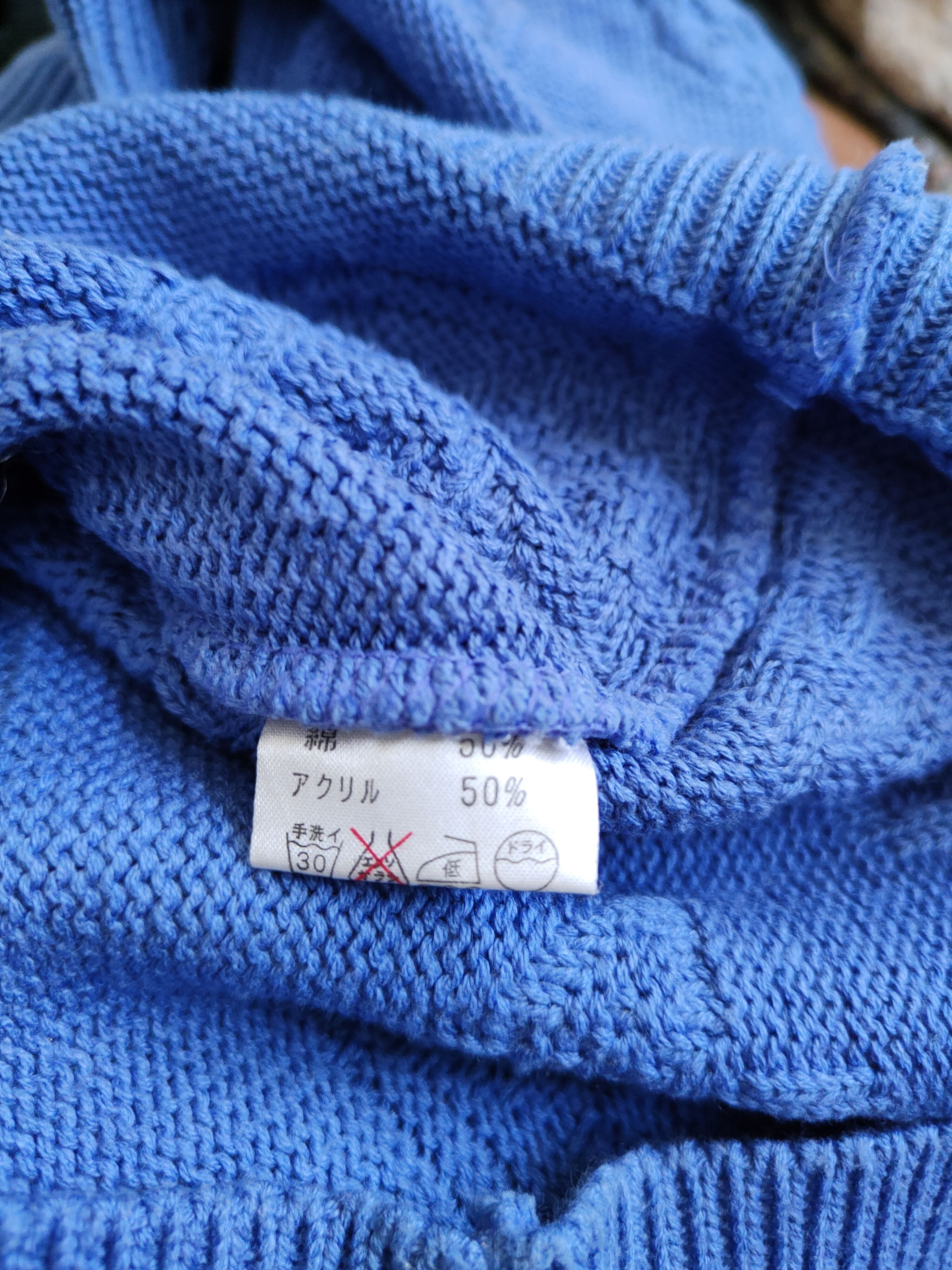 Homespun Knitwear Japanese Brand Blue Knitwear Cardigan #5930 Size M / US 6-8 / IT 42-44 - 10 Thumbnail