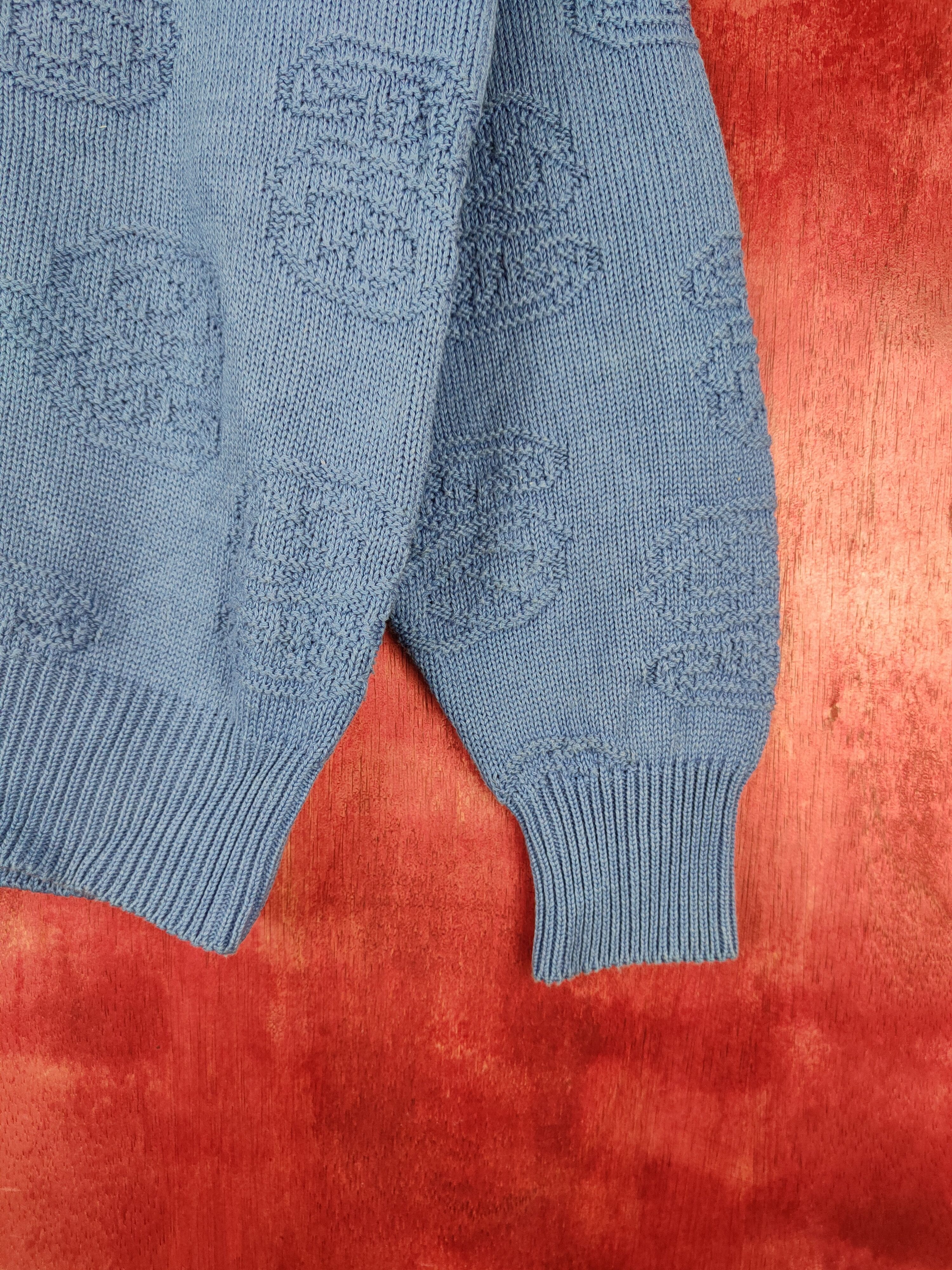 Homespun Knitwear Japanese Brand Blue Knitwear Cardigan #5930 Size M / US 6-8 / IT 42-44 - 6 Thumbnail