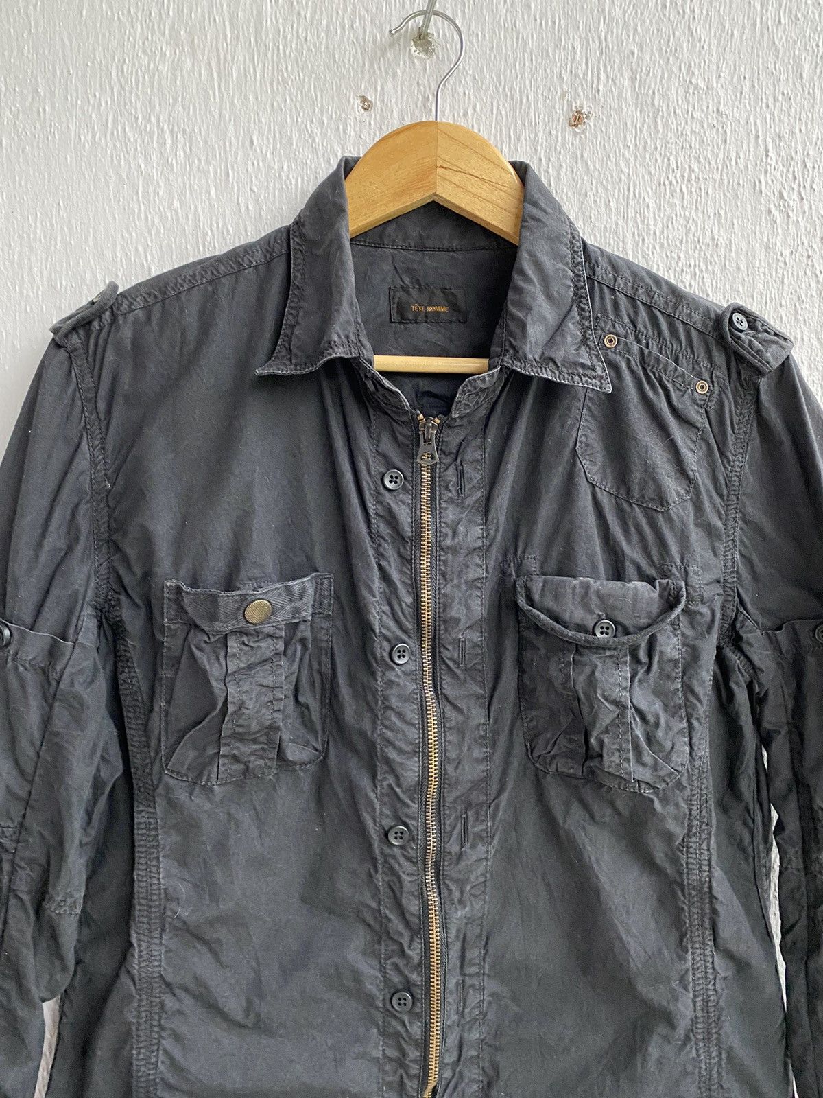 Issey Miyake Vintage Tete Homme Issey Miyake Double Pocket Fit Jacket Size US M / EU 48-50 / 2 - 2 Thumbnail