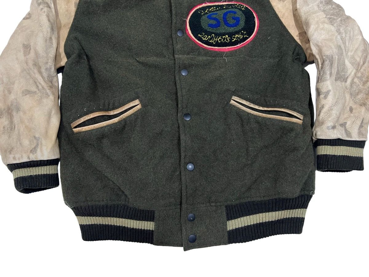 Vintage Vintage Rusty Fade Sporting Gravity Leather Varsity Jacket Size US M / EU 48-50 / 2 - 3 Thumbnail