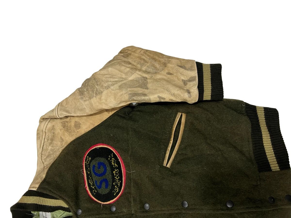 Vintage Vintage Rusty Fade Sporting Gravity Leather Varsity Jacket Size US M / EU 48-50 / 2 - 5 Thumbnail