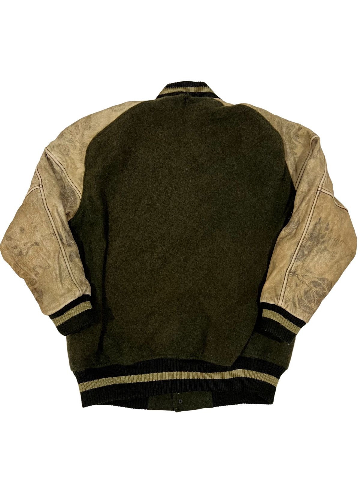 Vintage Vintage Rusty Fade Sporting Gravity Leather Varsity Jacket Size US M / EU 48-50 / 2 - 6 Thumbnail