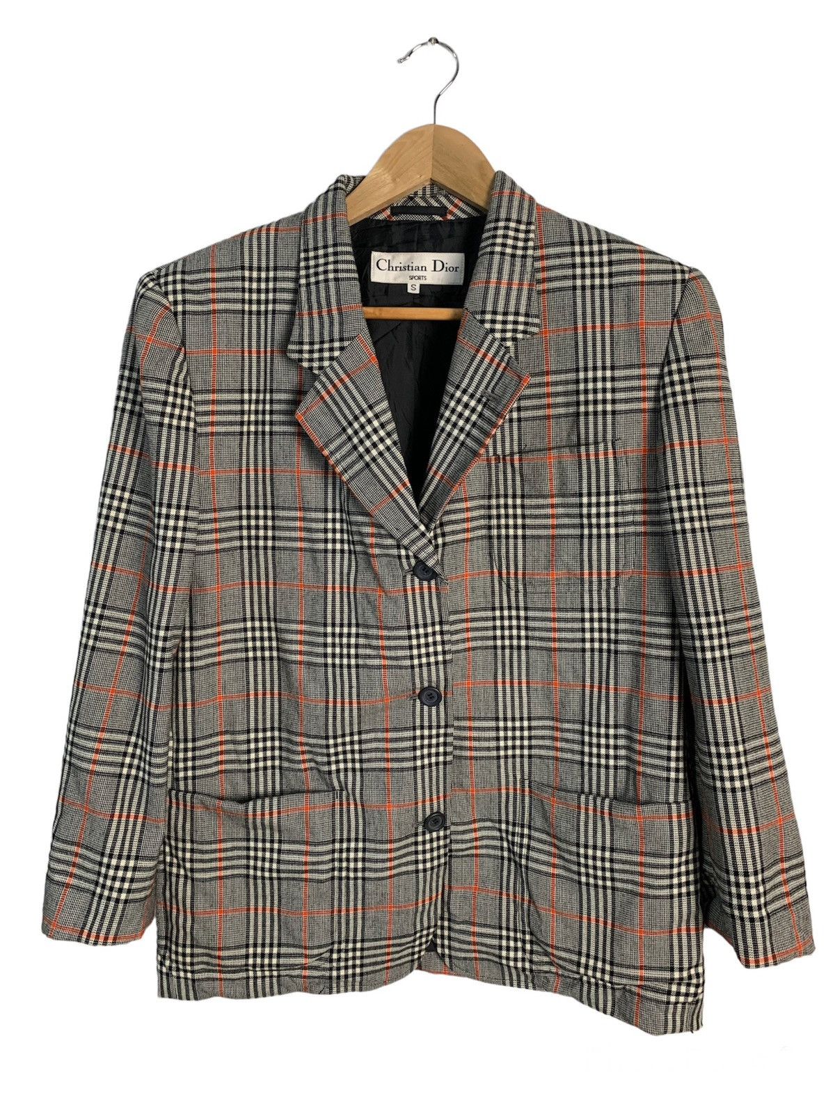 Christian Dior Monsieur Christian Dior Plaid Jacket Size S / US 4 / IT 40 - 1 Thumbnail