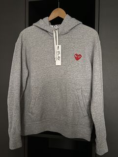 Comme des Garçons Play Zip Up Hoodie - Blue