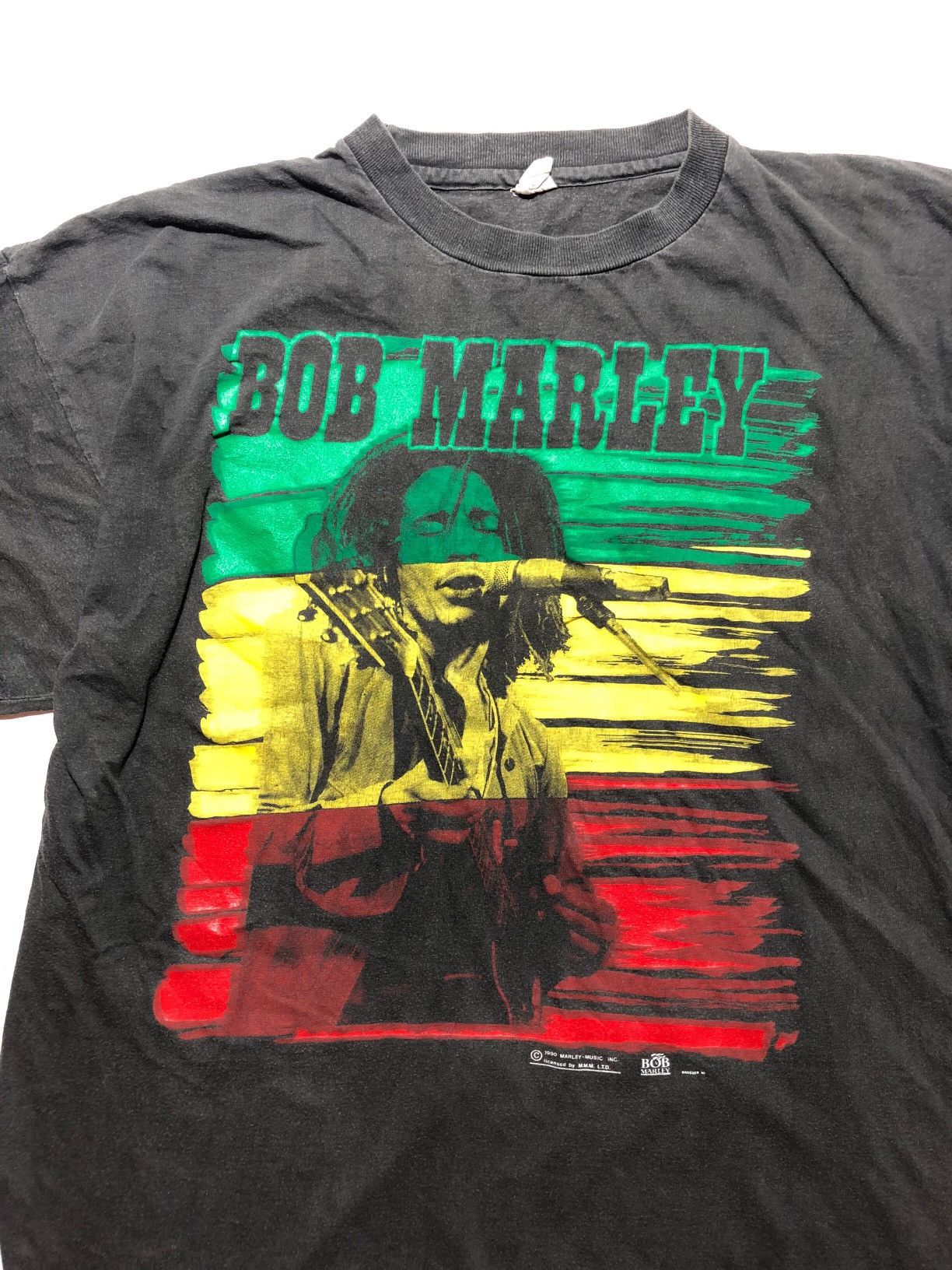 Band Tees Vintage 1990 Bob Marley T-Shirt Size US XL / EU 56 / 4 - 3 Thumbnail