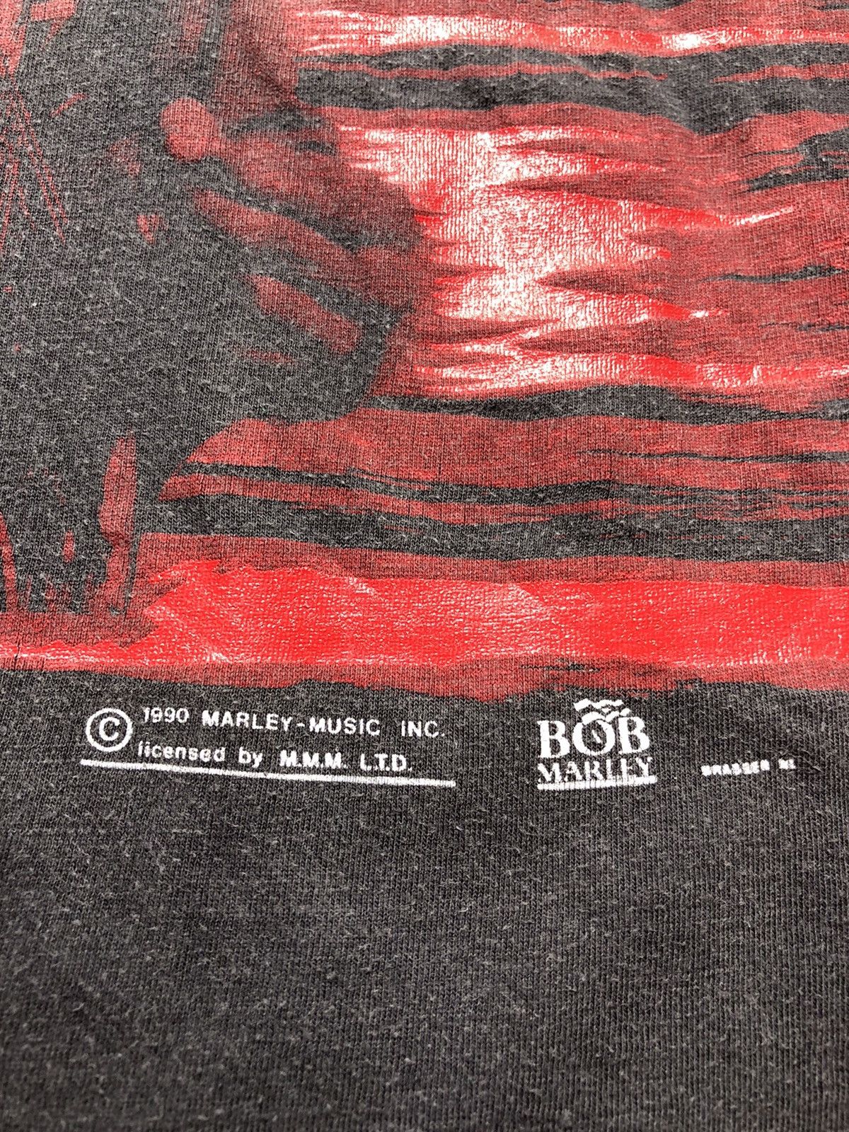 Band Tees Vintage 1990 Bob Marley T-Shirt Size US XL / EU 56 / 4 - 5 Thumbnail