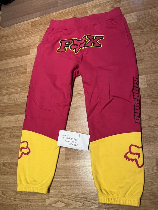 Supreme Supreme Fox Racing Sweat Pants Joggers Bottoms VGC Small S