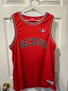Sealed FULL SEND Classic Large Maple Leafs red Hockey Jersey, Nelk Boys