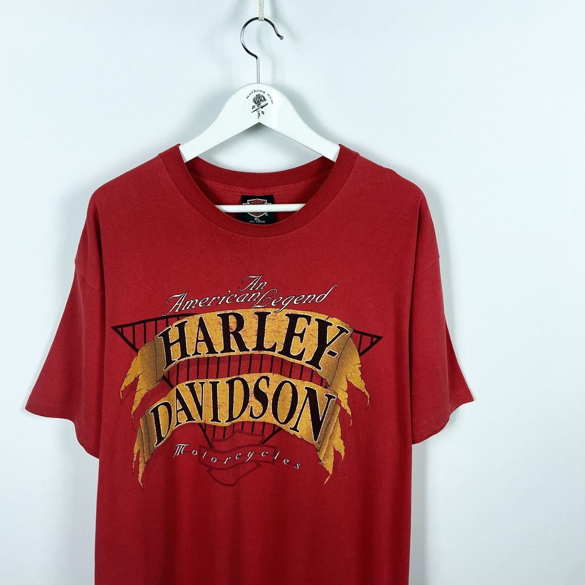Vintage Vintage 90s Harley Davidson Spartan Great falls single tee Size US XL / EU 56 / 4 - 4 Thumbnail