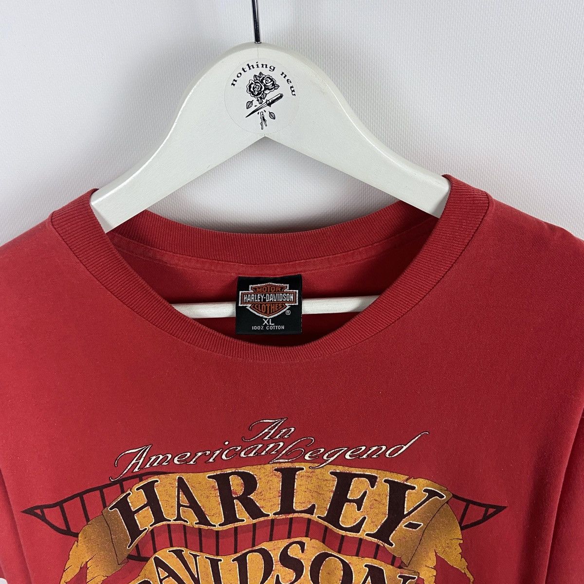 Vintage Vintage 90s Harley Davidson Spartan Great falls single tee Size US XL / EU 56 / 4 - 8 Thumbnail