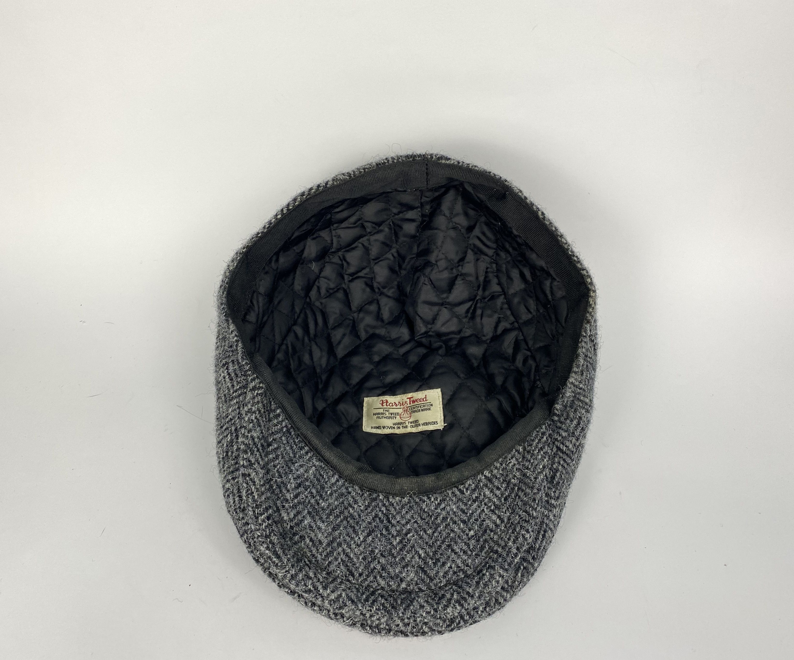 Harris Tweed Harris Tweed Newsboy Driving Cap Wool L-XL Centenary Label Size 40 - 5 Thumbnail