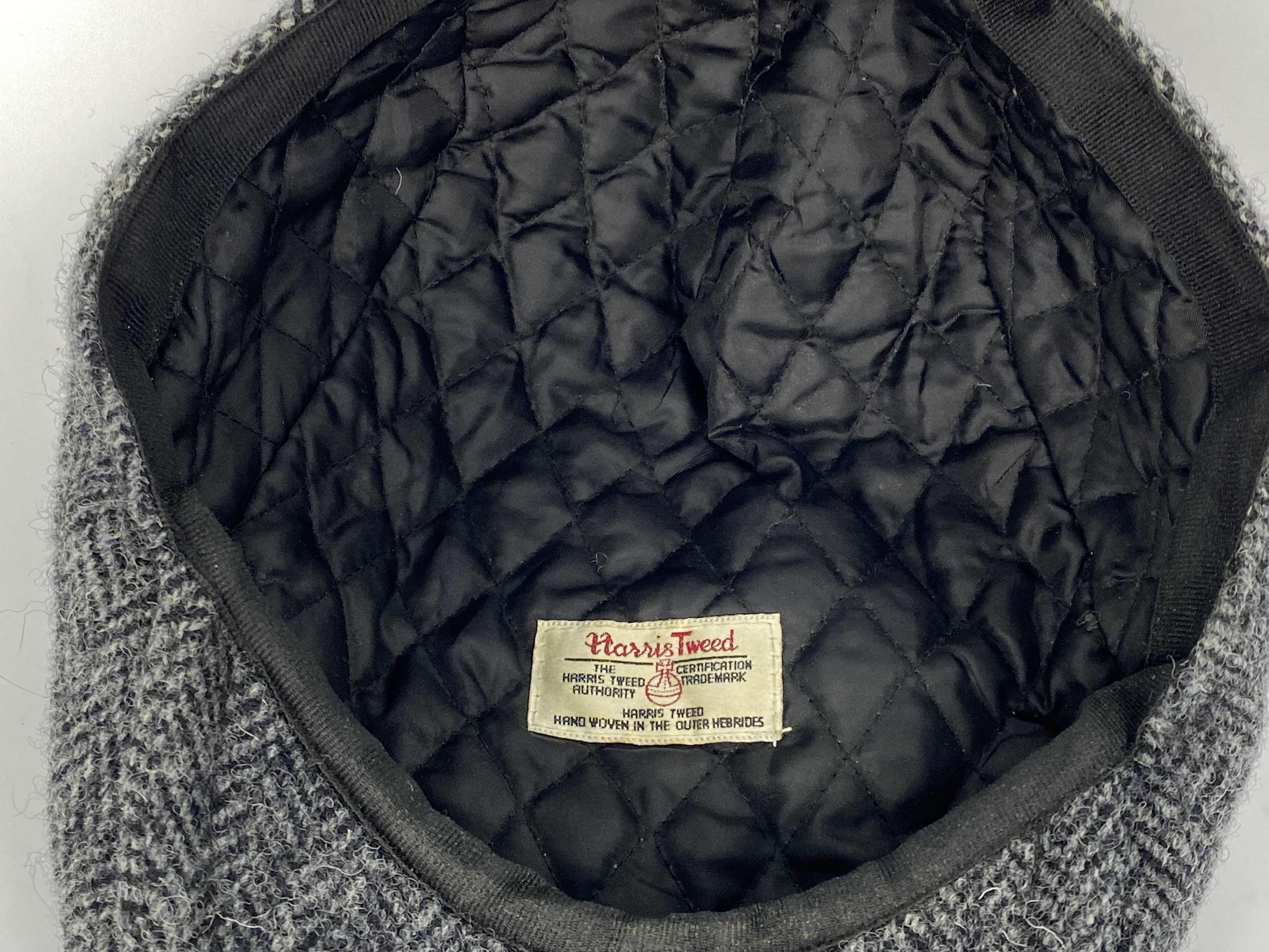 Harris Tweed Harris Tweed Newsboy Driving Cap Wool L-XL Centenary Label Size 40 - 6 Thumbnail