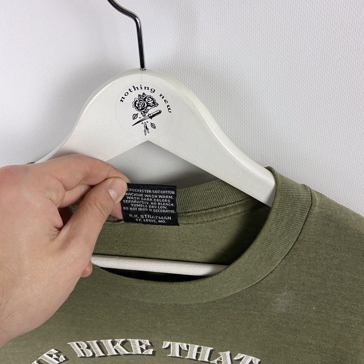 Harley Davidson Vintage 90s Harley Davidson WLA-45 Bike that won the war tee Size US XXL / EU 58 / 5 - 12 Thumbnail