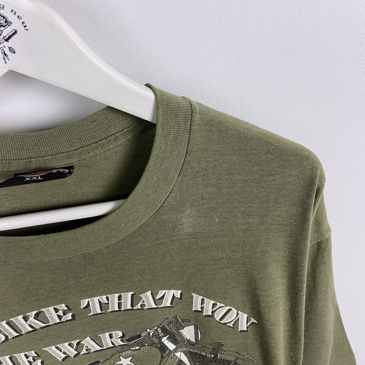 Harley Davidson Vintage 90s Harley Davidson WLA-45 Bike that won the war tee Size US XXL / EU 58 / 5 - 9 Thumbnail