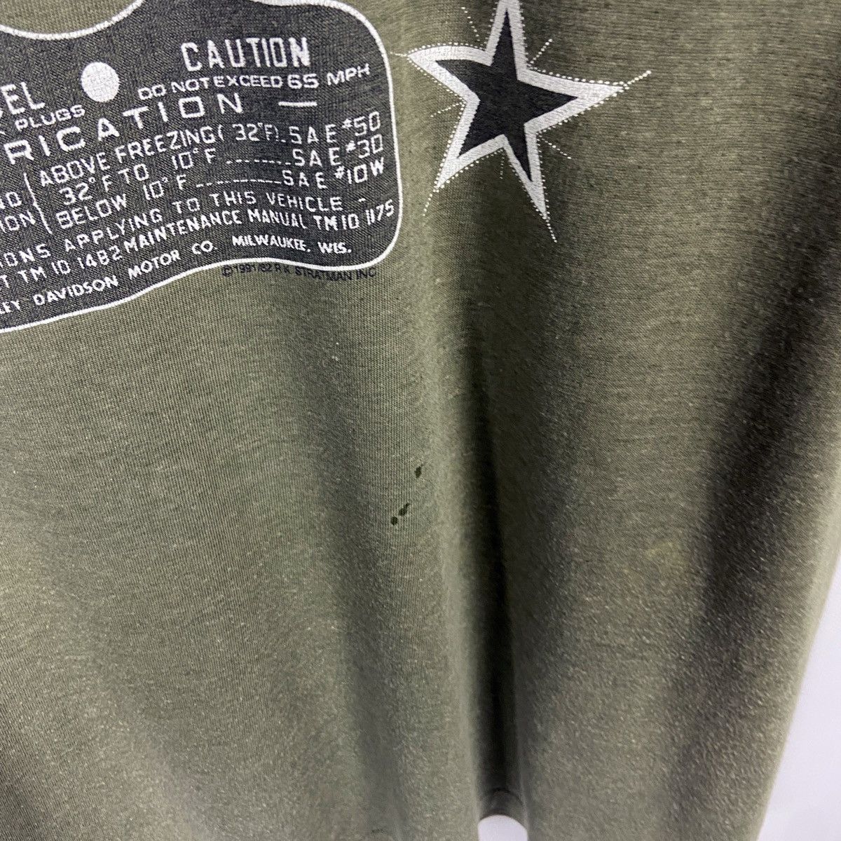 Harley Davidson Vintage 90s Harley Davidson WLA-45 Bike that won the war tee Size US XXL / EU 58 / 5 - 8 Thumbnail