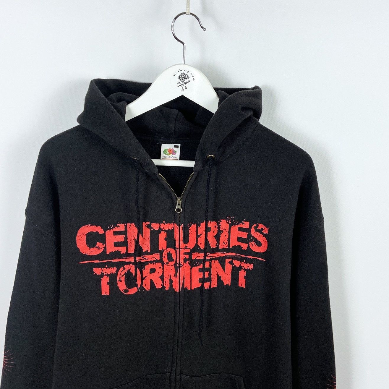 Band Tees Vintage 00s Cannibal Corpse rock hoodie Centuries of torment Size US L / EU 52-54 / 3 - 4 Thumbnail