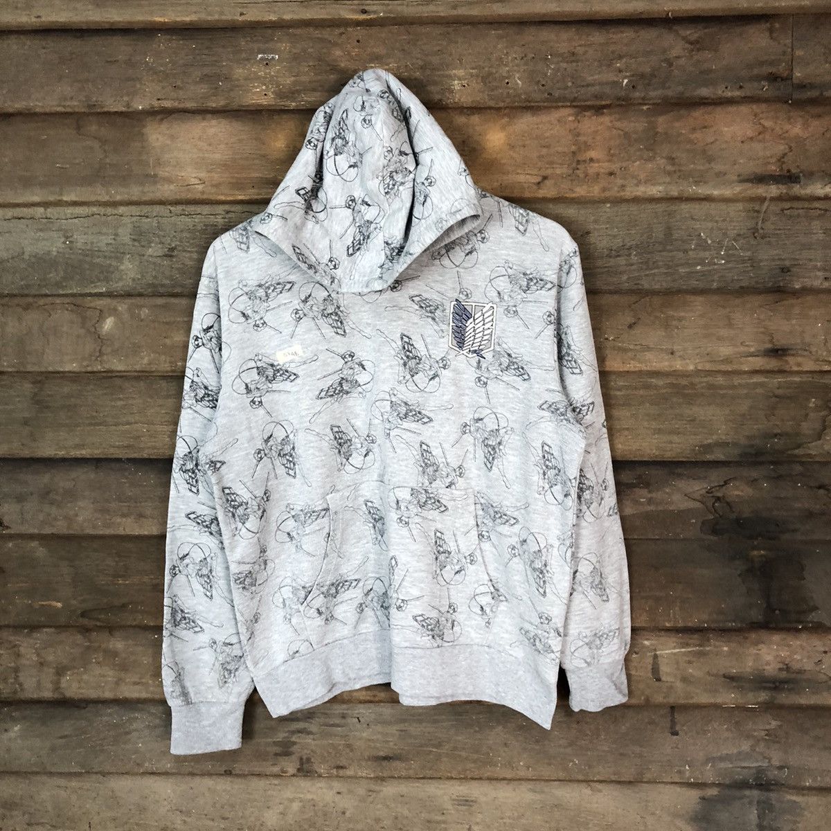 Anime Mikasa anima japan fullprint Grey Hoodie #074B Size US L / EU 52-54 / 3 - 1 Thumbnail