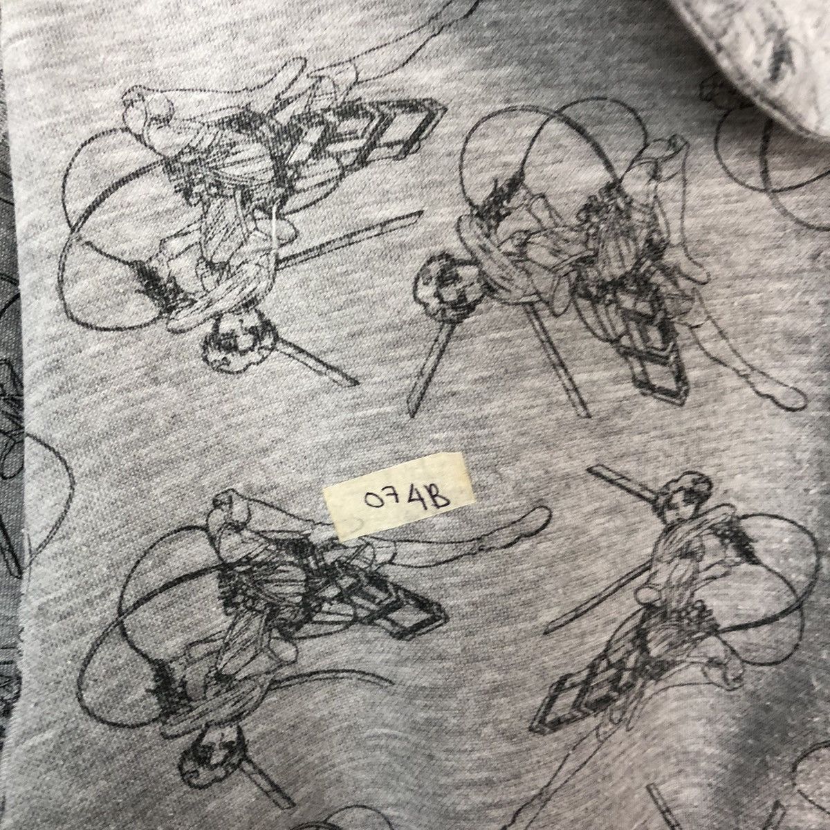 Anime Mikasa anima japan fullprint Grey Hoodie #074B Size US L / EU 52-54 / 3 - 8 Thumbnail