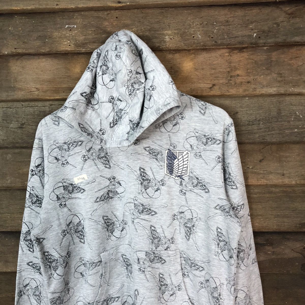 Anime Mikasa anima japan fullprint Grey Hoodie #074B Size US L / EU 52-54 / 3 - 2 Thumbnail