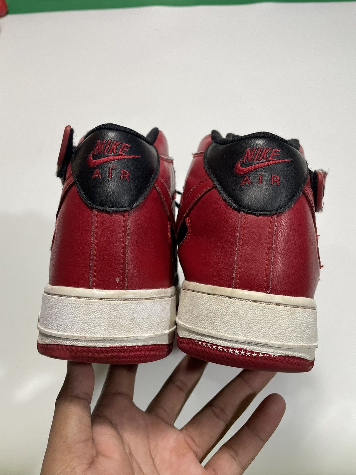 Vintage Vintage Nike Air Force 1 Bred Mid chicago bulls leather Size US 10 / EU 43 - 9 Thumbnail