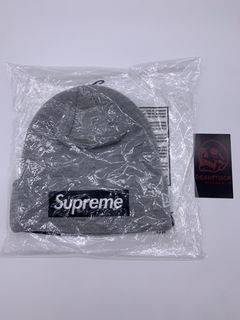 Supreme New Era Box Logo Beanie (FW19) Grey – Solestage