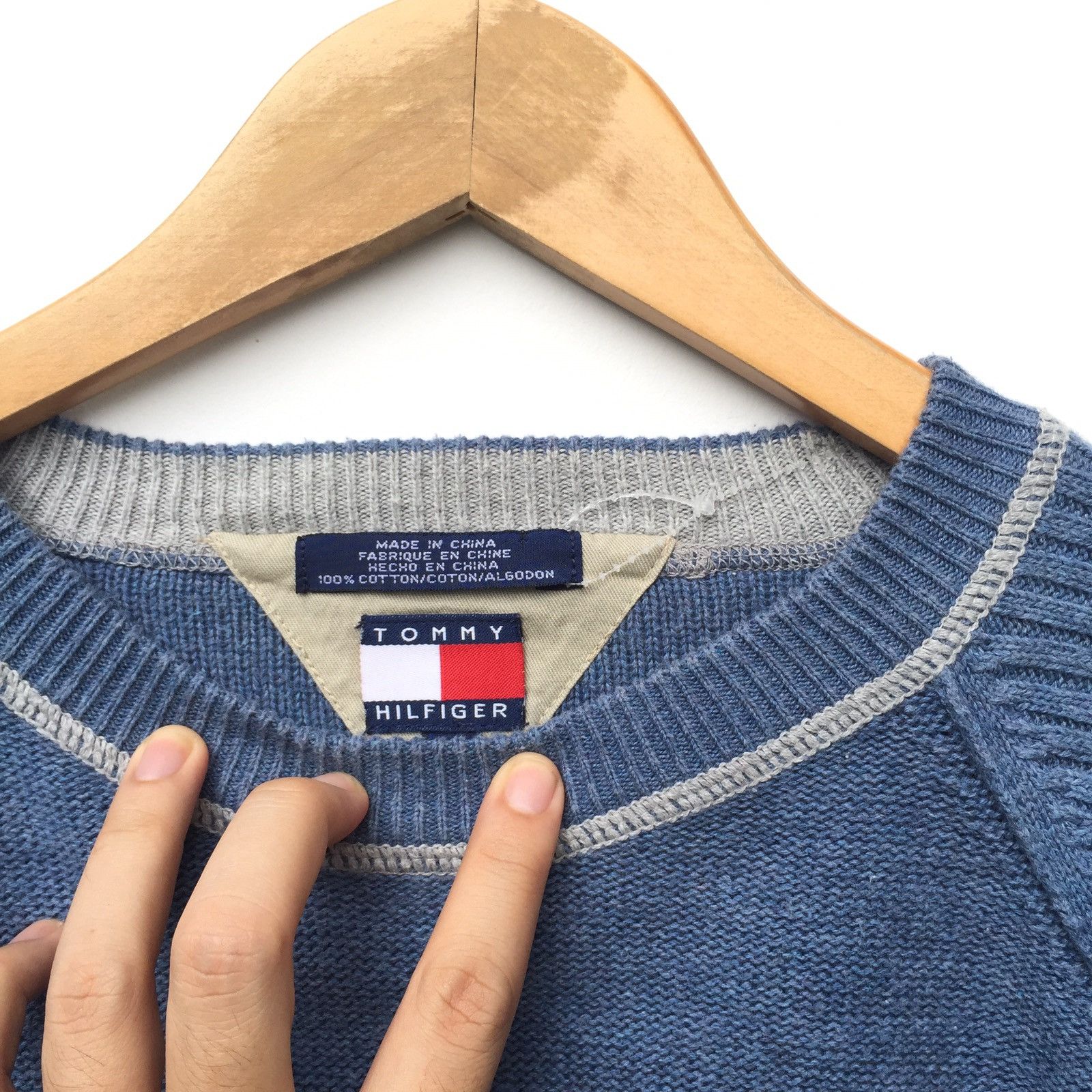 Tommy Hilfiger Vintage 90s Tommy Hilfiger Knit Sweatshirt | Swag Size US XS / EU 42 / 0 - 3 Thumbnail